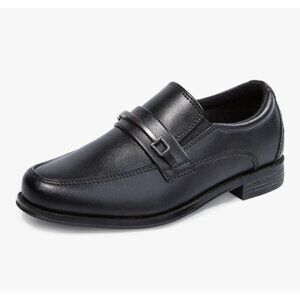 Boys Dress Shoes Size 2 Oxford Slip-On Loafers 100% Vegan Leather & Memory Foam